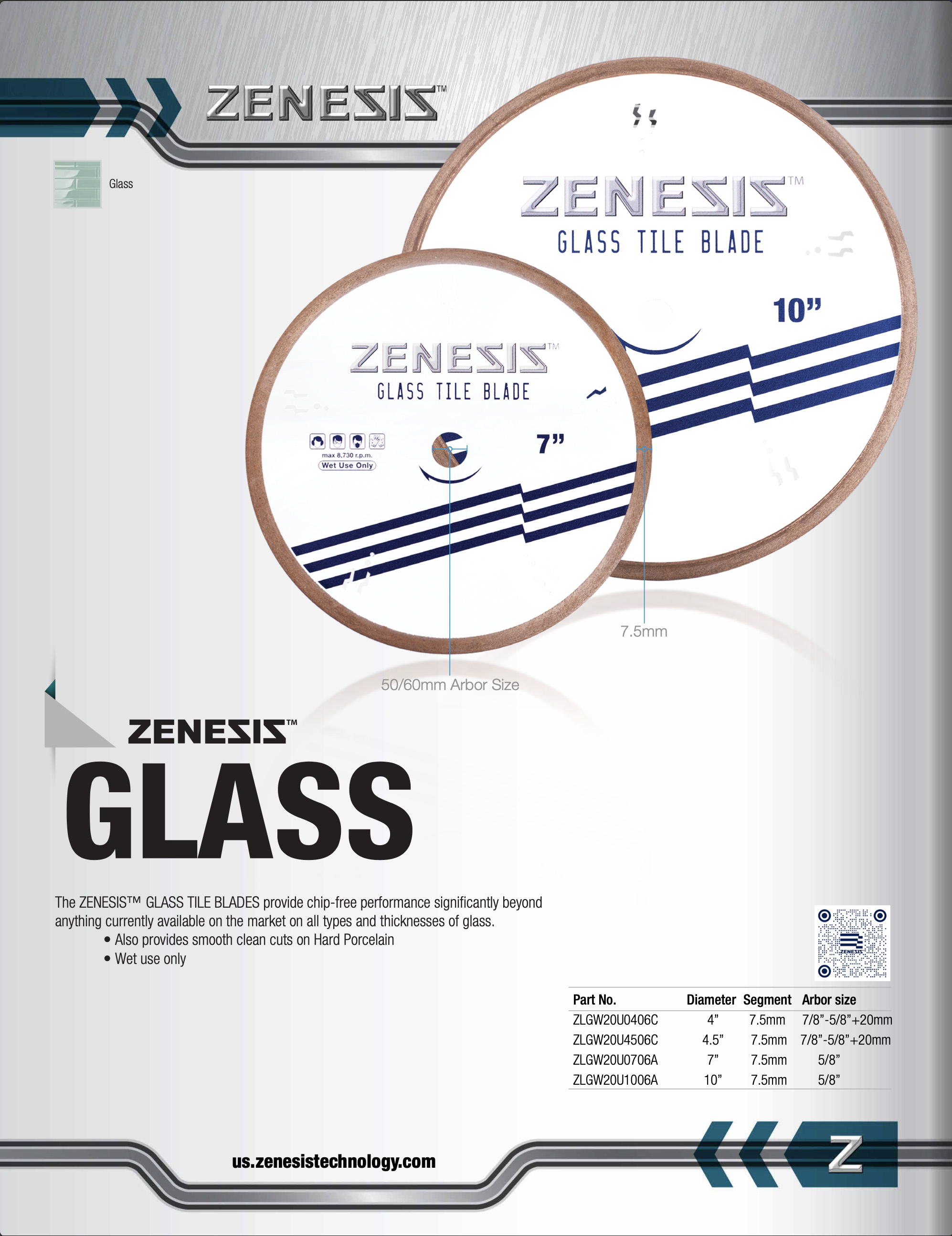 ZENESIS™ Glass Tile Blade