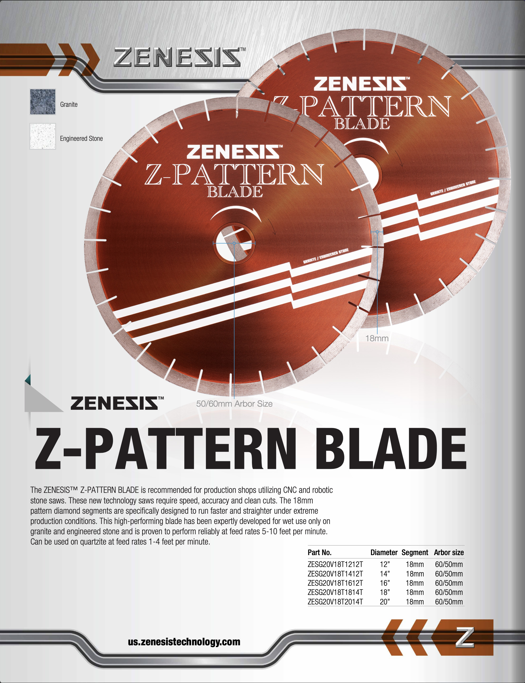 ZENESIS™ Z-Pattern Blade