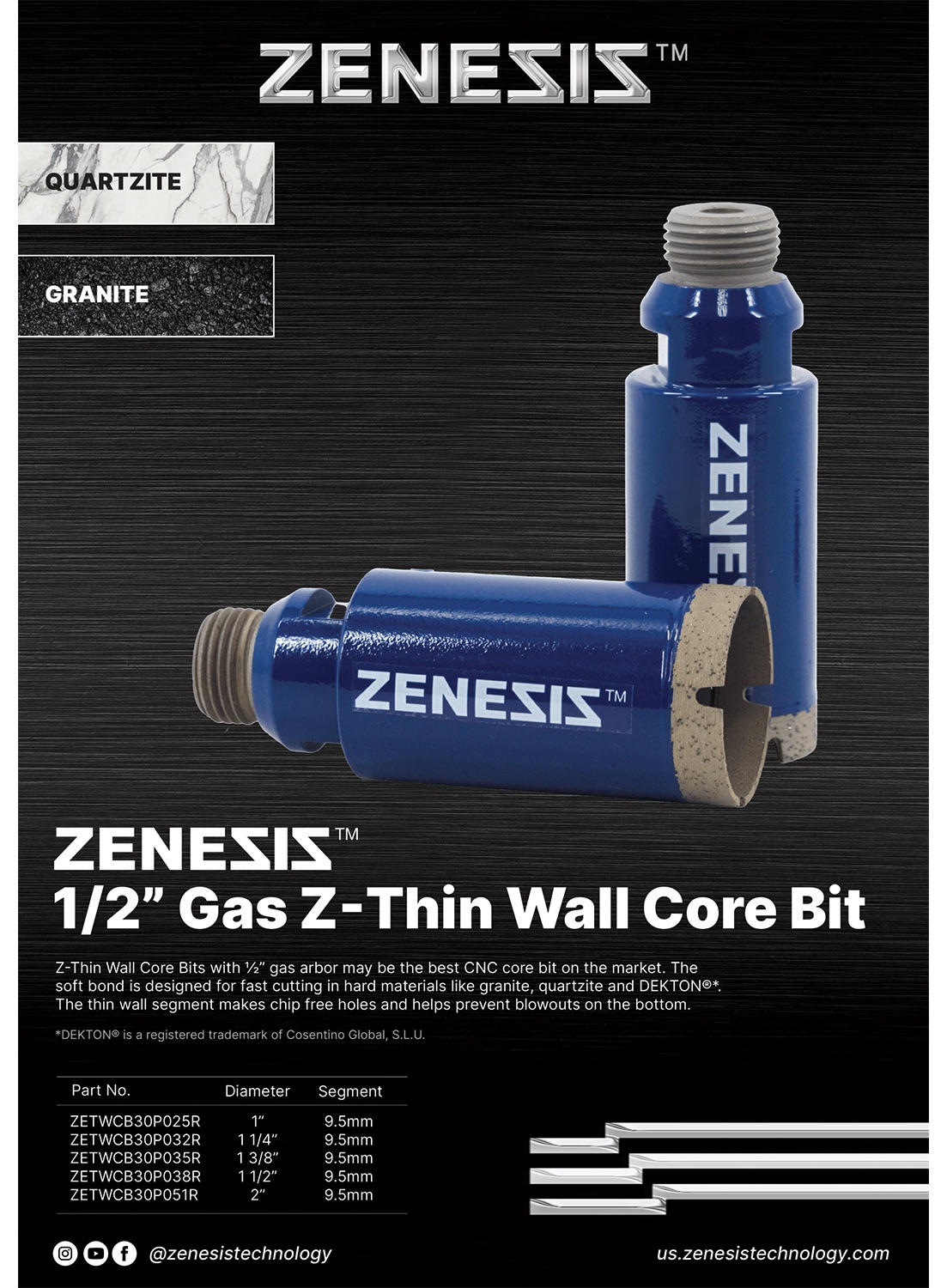 ZENESIS&trade; 1/2' Gas Z-Thin wall