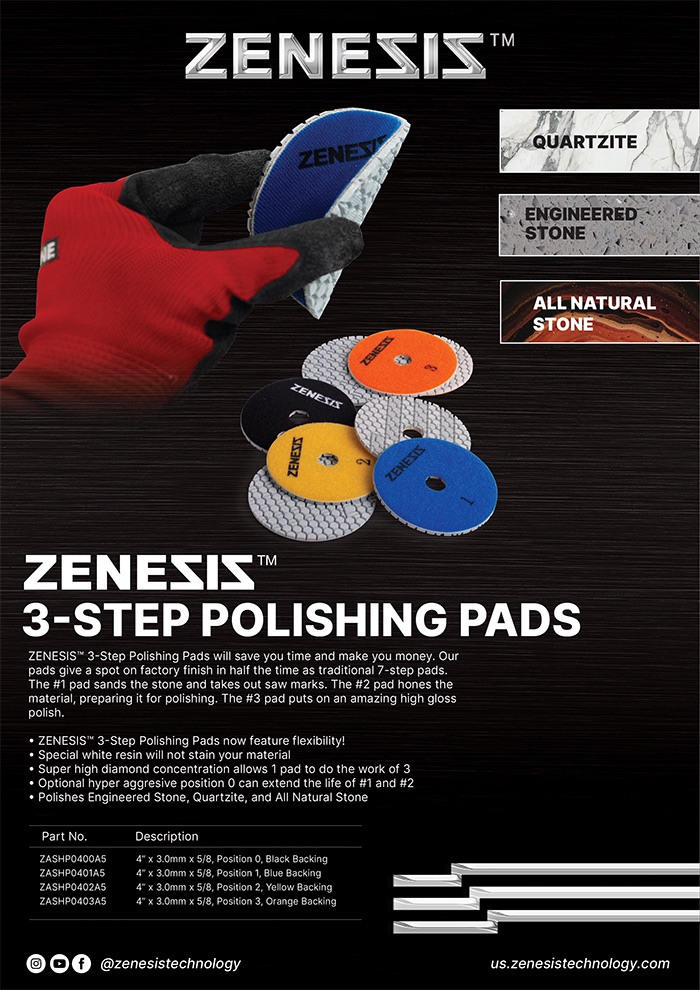 ZENESIS&trade; 3 Step Polishing Pads